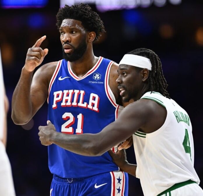 Joel Embiid first Sixer to average 30 points, 10 rebounds through first 7 games since Wilt Chamberlain Philadelphia 76ers