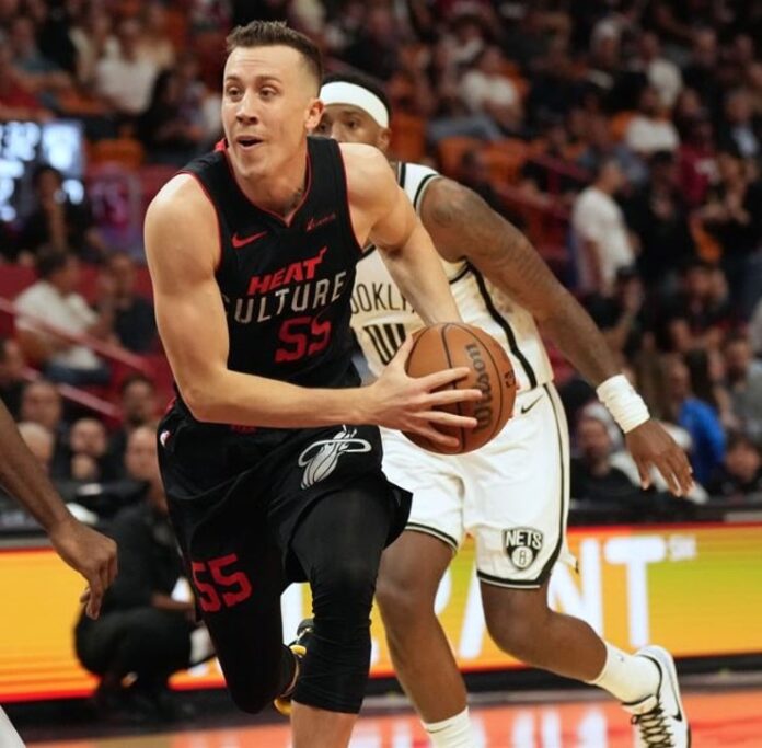 Miami Heat Duncan Robinson made 726 3-pointers through 1st 225 games, the most in NBA history
