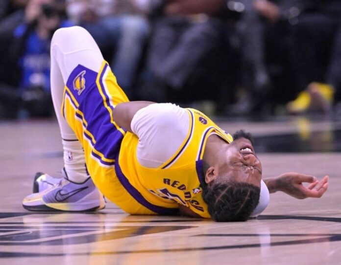 Los Angeles Lakers forward Cam Reddish (right ankle sprain) out at least 2 weeks
