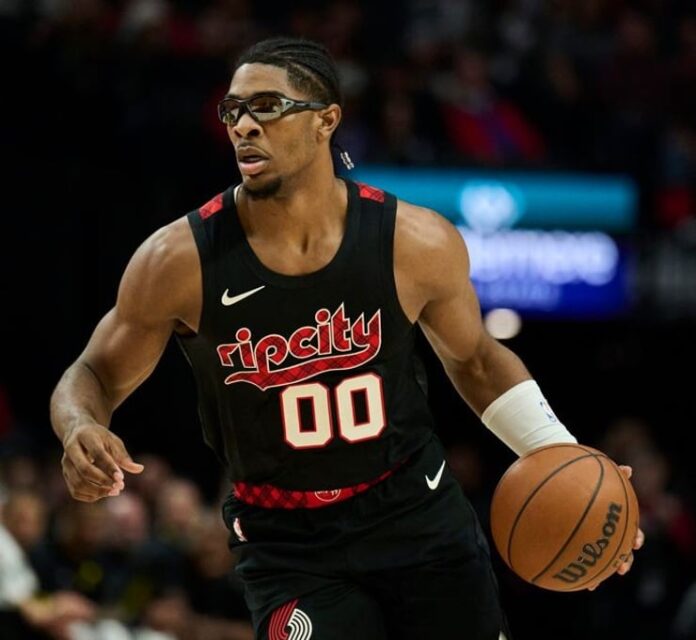 Portland Trail Blazers Scoot Henderson only NBA rookie this season to record 20+ points, 10+ assists in a game twice